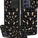 Goocrux for Moto G Power 2026,for Moto G Power 2025/Play 5G 2025 Case - Women Girls Phone Cover Slide Camera with Ring Stand Holder Case for Motorola G Power 2025/Paly 2025/G Power 2026,Leopard