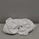 American Baby Company 100% Natural Cotton Fitted Crib Sheet 52" x 28" - Soft, Breathable, Hypoallergenic & Gentle Toddler Bed Sheet, White, Neutral for Boys & Girls