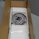 3-Light Bathroom Vanity Light Fixture, Brushed Nickel Compact Vanity Light with White Frosted Glass Shades for Mirror, Bathroom, Living Room, Modern Style, E26 Base, 16 Inch