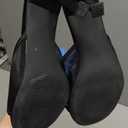 Mostrin Kitten Heels for Women Round Toe Heels With Bow Vintage Mules Sexy Slip on Stiletto Backless Sandals for Party Daily (38.5, Black)