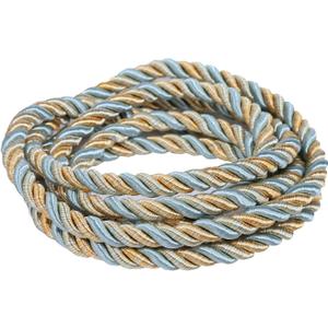 10 Yard 8mm Twisted Trim Cord Rope, Nylon Twisted Cord Thread String for Home Decor, Crafts Making and Costume Crafting (Mix Blue)