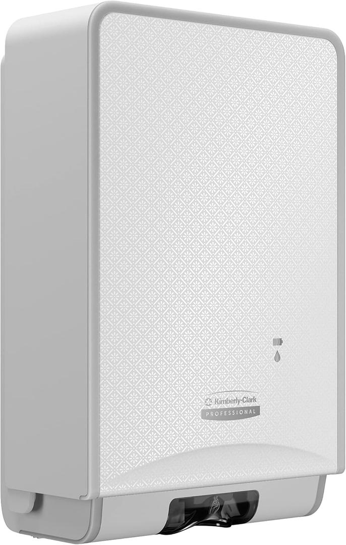 Kimberly-Clark Professional ICON Automatic Skin Care Dispenser (58714), with White Mosaic Design Faceplate, 11.5" x 7.5" x 3.98" (Qty 1)