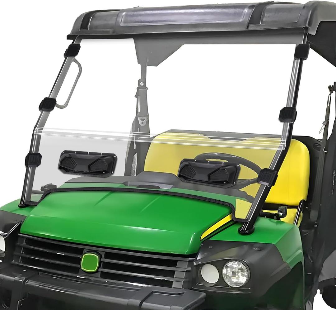 MDPROMCP Vented Front Scratch Proof Windshield Compatible With Gator HPX 620i 625i 825i XUV 850 XUV855D Heavy Duty PC Clear