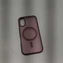 SUPFINE Magnetic for iPhone 16 Case (Compatible with MagSafe) (Military Grade Drop Protection) Slim Translucent Matte Shockproof with Anti-Fingerprint Phone Case,Wine Red