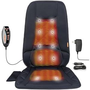 Amazon.com: CARSHION 10 Vibration Motors, Massage Seat Cushion with Heat,Back Massager for Chair Back Massager Heated Seat Cover Massage Chair Pad for Pain Relief Home Office Use : Health & Household