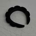 Ayesha Spa Headband for Women Sponge Headband for Washing Face Clouds Soft Hairband Makeup Headbands for Women Girls Shower Makeup Skincare (Black)