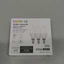 Lepro E12 LED Candelabra Light Bulbs, 5000 Kelvin Daylight White 5.5 watt, 40 watt Equivalent B11 C37 Ceiling Fan Bulb Chandelier Bulbs, Type B Small Base Candle Lights, Plastic, Not-dimmable, 3-Pack