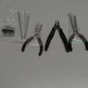 10 Pieces Metal DIY Model Tool Sets Tab Edge Cylinder Cone Shape Bending Assist Tools and Nozzle Pliers Flat Nose Pliers Needle Nose for 3D Metal Jigsaw Puzzles Assembly