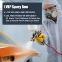AEROPRO TOOLS R500 LVLP Air Spray Gun with 1.3/1.5/1.7mm Nozzles & Air Regulator, A610 Paint Guns Automotive, Car Paint Gun Sprayer, Paint Gun for House Painting, Car, Furniture, Varnish and Top Coat