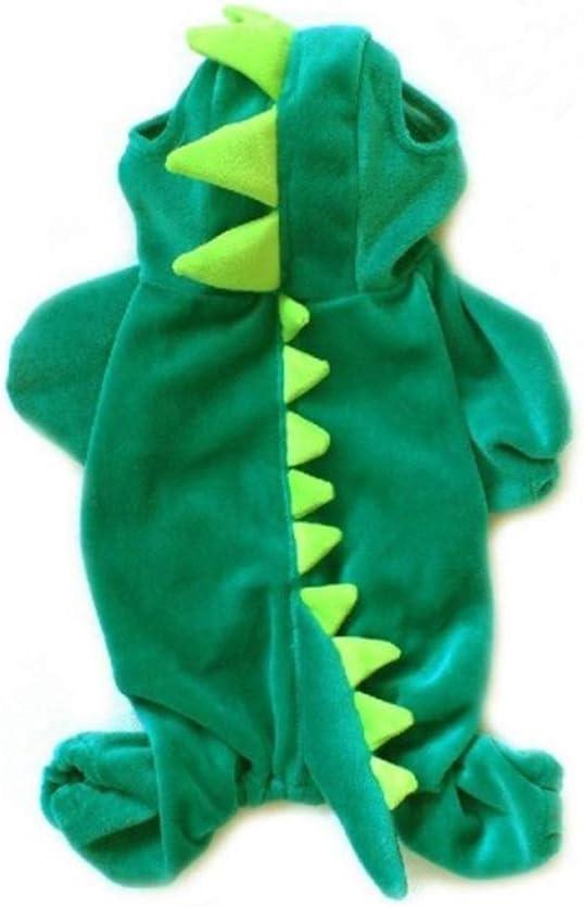 NACOCO Dog Dinosaur Design Costume Green Pet Clothes for Medium & Large Dog (Green, XXXXL) (4X-Large (Pack of 1))