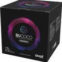 BUCOCO Coconut Charcoal Cubes 26mm Natural Coconut Shell Grilling Charcoal Long Burning 1kg (2.2lb)