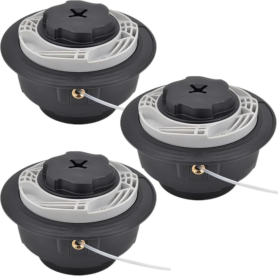 3 Pack C6-2 Trimmer Head for Stihl FS38 FS40 FS40C FS45 FS46 FS50 FS50C FSA60R FSA86R FSE60 FSE71 FSE81 Easy Loading Lawn Mower Garden Tool Accessories