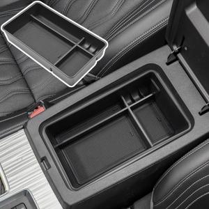 TACOBRO Center Console Organizer Compatible with Nissan Altima 2019 2021 2022 2023 2024 2025 2026 Accessories, Armrest Insert Tray with Coin Holder Keep Organized with Rubber Pad, Black