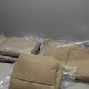 Tan Front Driver ＆ Passenger Bottom & Top Replacement Seat Covers Microfiber Leather For 2 Sits