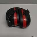 Noise Reduction Ear Protection Ear Muffs, Shooting Ear Protection, SNR 28dB Noise Cancelling Headphones for Adults Kids Autism, Hearing Protection for Shooting, Range,Mowing (Black With Red)