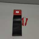 Belinous Leather Steering Wheel Cover Lace Up, Stitch on Steering Wheel Wrap, Universal Fit 13-20 Inch Car Truck Pickup Boat, A Whole Piece of Cowhide, DIY w/Needle Thread (Size L4, Black and Red)