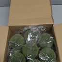 Liliful 15 Pcs Velvet Christmas Balls Bulk Flocked Christmas Tree Ball Ornaments Plastic Xmas Decorative Hanging Ornaments(Green,2.36 Inch)