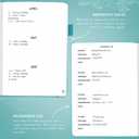 4 x  Legend Planner Address Book with Alphabetical Tabs – Mini Telephone Address Book for Phone Numbers, Addresses, Email Contacts, Passwords & Important Dates – Small Size, 4.3x5.7″, Hardcover, Turquoise