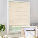 LazBlinds No Drill Cordless Roman Shades, 23'' W x 48'' H, Beige