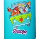 Spoontiques Scooby Doo 30oz Stainless Steel Water Bottle - 10" Tall, Twist Off Lid & Carrying Handle - Stainless Steel Outer Wall & Acrylic Inner Wall