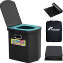 Amazon.com : Ann Katy Upgrade XL Portable Toilet for Adults, Extra Large Portable Travel Floding Camping Toilet, Camping Tall Toilets with Lid for Kids Compact Potty for Car,Hiking,Beach,Toilet Storage Stool : Sports & Outdoors