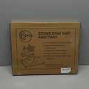 Large Stone Dish Drying Mats for Kitchen Counter, 24x16 Quick Dry Absorbent Drying Matt Kitchen Counter, Diatomaceous Earth Dish Drying Mat, Collapsible Dish Mat Dish Pads for Drying, Peal White