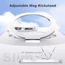 TIANLI Designed for iPhone 13 Pro Case with Magnetic Invisible Ring Stand [Compatible with Mag-Safe] [Military Drop Protection] Shockproof Anti-Slip Cover for Men Women,Sliver (Silver)