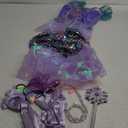 Meland Mermaid Dress - Little Mermaid Costume with Bag for Girls 3-10, Princess Dress Up for Birthday Gift, Halloween Costume 7-8 Years