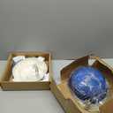 Velaze Enameled Cast Iron Dutch Oven for Bread Baking,5 QT Round Bread Oven Pot with Dome Lid for Sourdough, Roasting,Braising(Blue)