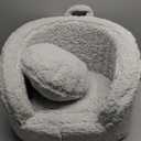 ALIMORDEN Snug-Arch Toddler Couch, Comfy Foam Baby Chair, Ergonomic Toddler Chair with a Snug Embrace Design for Boys and Girls, Light Grey