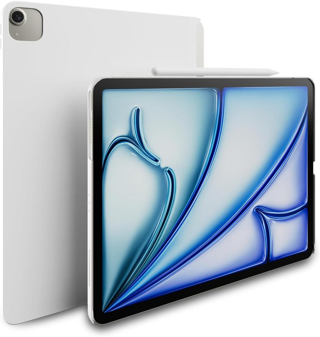MAGEASY CoverBuddy Lite for M3/M2 iPad Air 13" (2024-2025-2025) - iPad Air Case Compatible with Magic Keyboard - White (1.2)