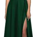MUSHARE Women's V Neck Sleeveless Split Formal Dress Cocktail Party Prom Long Dresses, Size XL