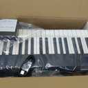 AiJoy 88-Key Piano Keyboard Portable Folding Piano with Semi-Weighted Keyboard, USB-MIDI, Sustain Pedal and Stand, Electric Keyboard Piano for Beginners, Black