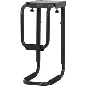 Heavy Duty Adjustable Under-Desk PC Mount, Home and Office Computer CPU Holder with Secure Locking, Supports up to 66 lbs, Black, MOUNT-PC04B