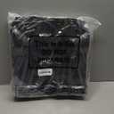 Epakh 48 Pcs Reusable Gift Bag with Handle Reusable Gold Grocery Tote Gift Bag Bulk Non Woven Glossy Bridesmaid Tote for Wedding Christmas Baby Shower Birthday Party (Black)