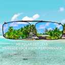 Easy clip Spring Polarized Clip On Sunglasses (Black, M)
