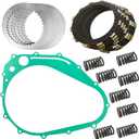 Extra Plate Friction Steel Clutch Plates & Gasket Kit Fit for Suzuki 1997-2004 Marauder 800 VZ800, 21442-37401 21451-14A00 Clutch Kit