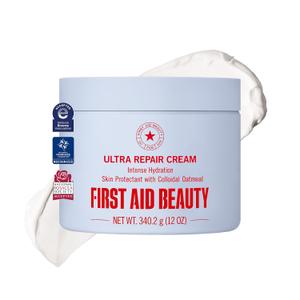 First Aid Beauty Ultra Repair Cream, Intense Hydration - Clinically Tested Face & Body Moisturizer with Colloidal Oatmeal - Supports Eczema & Dry Skin Barrier Repair - Fragrance Free