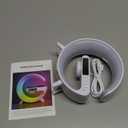 VDZZ Mini Wireless Speaker with Bluetooth Lamp, Atmosphere Lamp, Wireless Charging, Alarm Clock,Smart LED Table Lamp, Night Light, Birthday Gifts for Girls Boys Party Aged 4-12 (White)