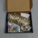 HOME LIGHTING Window Curtain String Lights, 300 LED RGB 16 Colors Changing Fairy Lights, 4 Modes with Remote, USB & Adapter Powered for Halloween Christmas Party Wedding Home Garden Wall Decorations