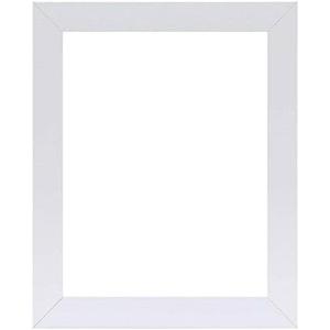 Frame 15x21 White 1.25 Inch Flat, Wood Composite MDF Wall Decor Picture & Poster Frame