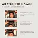 Heatless Hair Curler Overnight Blowout Hair Rods Curling Set No Heat Jumbo Rods to Sleep In Velvet Hair Rollers with Satin Hair Scarf 3 PCs Chocolate