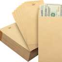 Mr. Pen- Money Envelopes, 100 Pack, 6.5" x 3.5", Cash Saving Challenge, Small Money Budgeting Envelopes, Brown