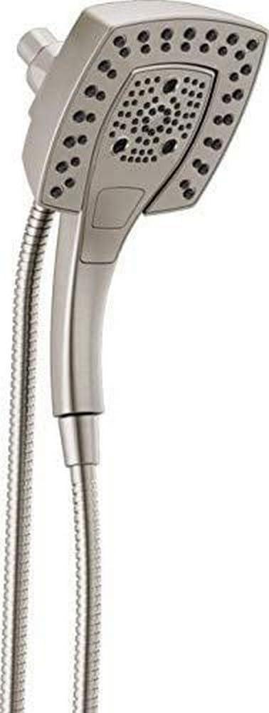 Delta Faucet 5-Spray In2ition 2-in-1 Dual Hand Held Shower Head with Hose, Magnetic Docking Handheld Shower Head, Stainless 58474-SS25