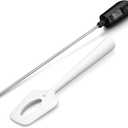 Lightbeam Digital Candy Thermometer, Instant Read Kitchen Cooking & Spatula Thermometer Temperature Reader & Stirrer in One BPA Free Food Grade Material (white)
