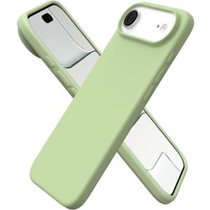 ORNARTO for iPhone Air Case 6.5", Slim Liquid Silicone 3 Layers Soft Gel Rubber Shockproof Protective Cover with Anti-Scratch Microfiber Lining-Matcha