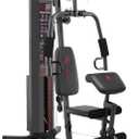 Marcy Multifunction Steel Home Gym 150lb Weight Stack Machine (Black - MWM-989)