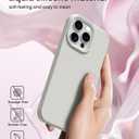 for iPhone 15 Pro Case Liquid Silicone Slim Shockproof Protective Cover 6.1 Inch Anti-Scratch Drop Protection,Stone
