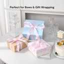 2 x Pink Satin Ribbon 1 Inch x 50 Yards – Soft Double Faced Ribbon for Baby Shower Gifts, DIY Bows & Girl Party Wrap