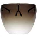 zeroUV - Protective Face Shield Full Cover Visor Glasses/Sunglasses (Anti-Fog/Blue Light Filter) (Smoke/Fade)